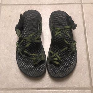 Chaco Green Slip On Sandals